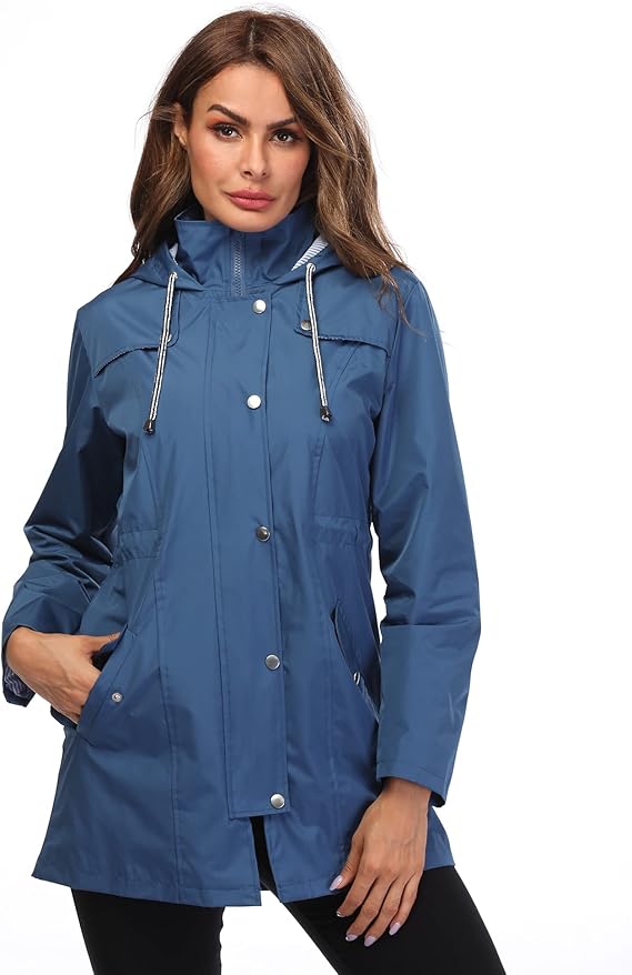 raincoat with striped lining