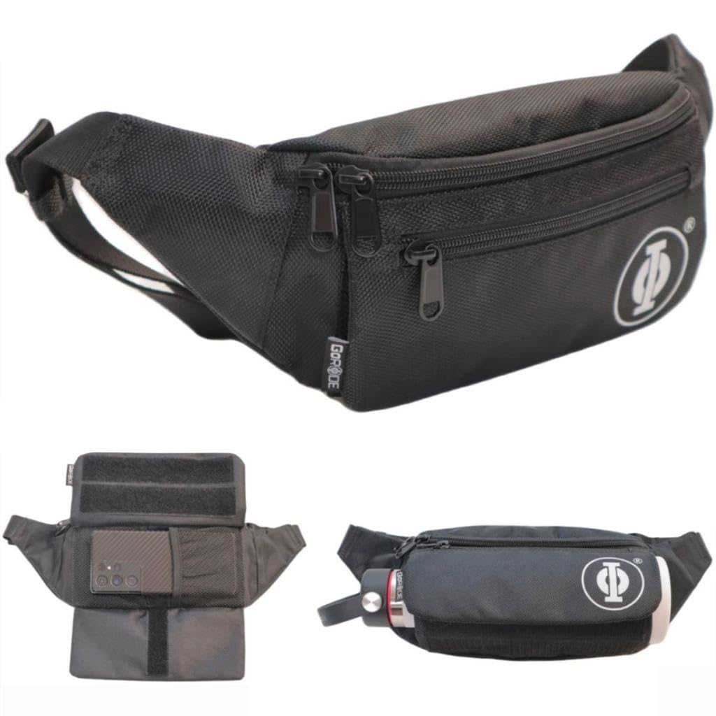 GoRide Deluxe Go Belt Bag or Waist Pack, Black, One Size, Cross Body Belt Bag Or Waist Pack