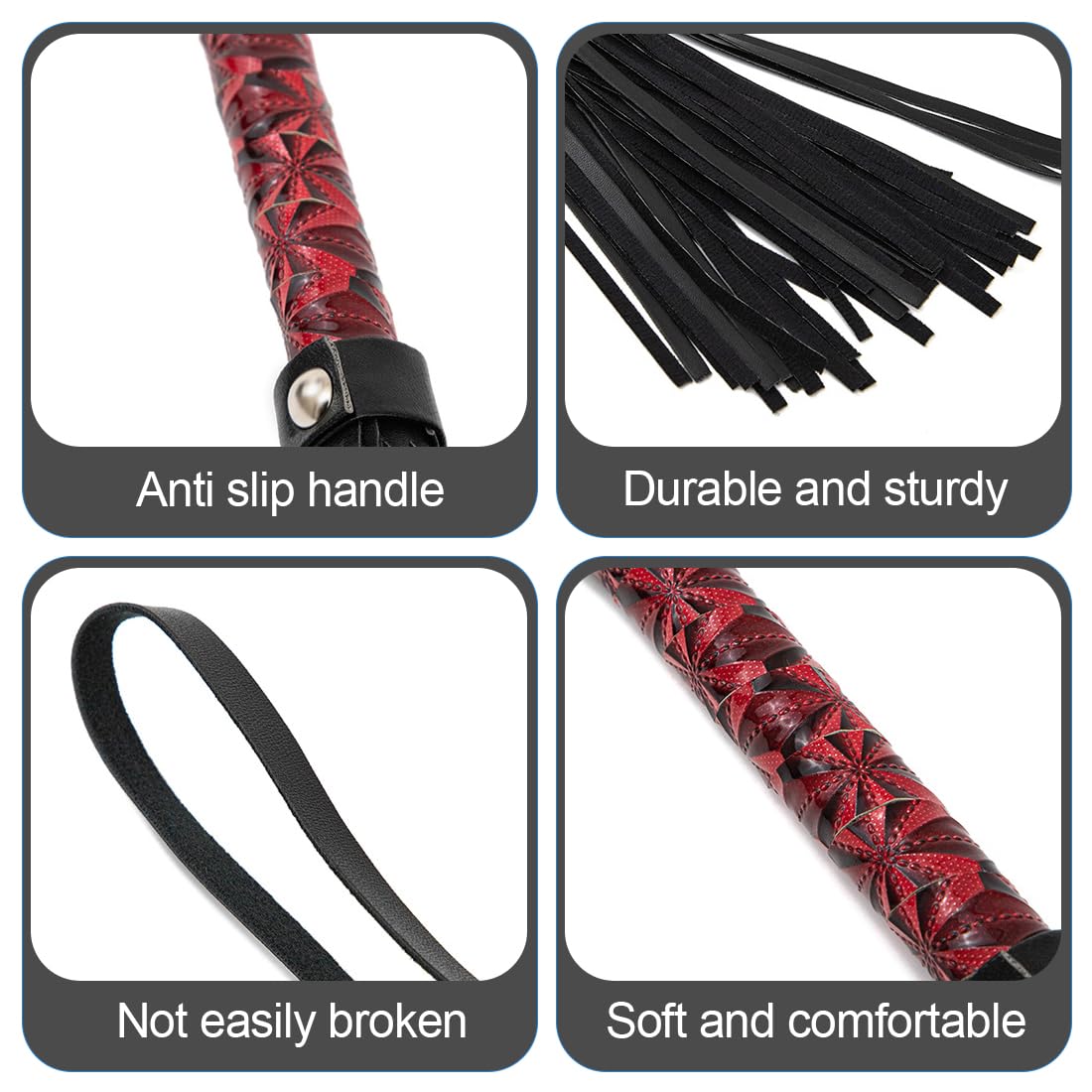 latigo cuero - 1 pcs latigo Cuerode Cuero Artificial Suave,Fusta Caballo Herramienta de Entrenamiento, Accesorios para Disfraces, Cultivo para Montar a Caballo para Deportes al Aire Libre