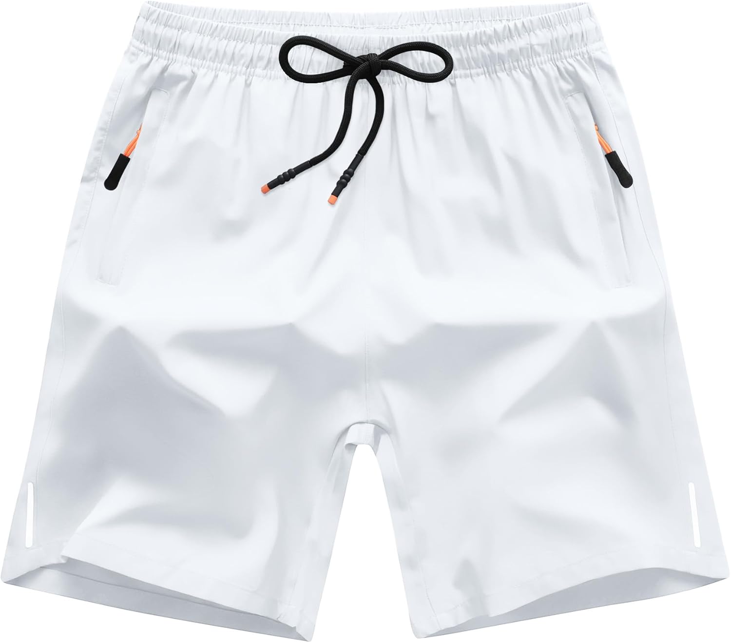 Boys Shorts Quick Dry Athletic Running Shorts with Zipper Pockets