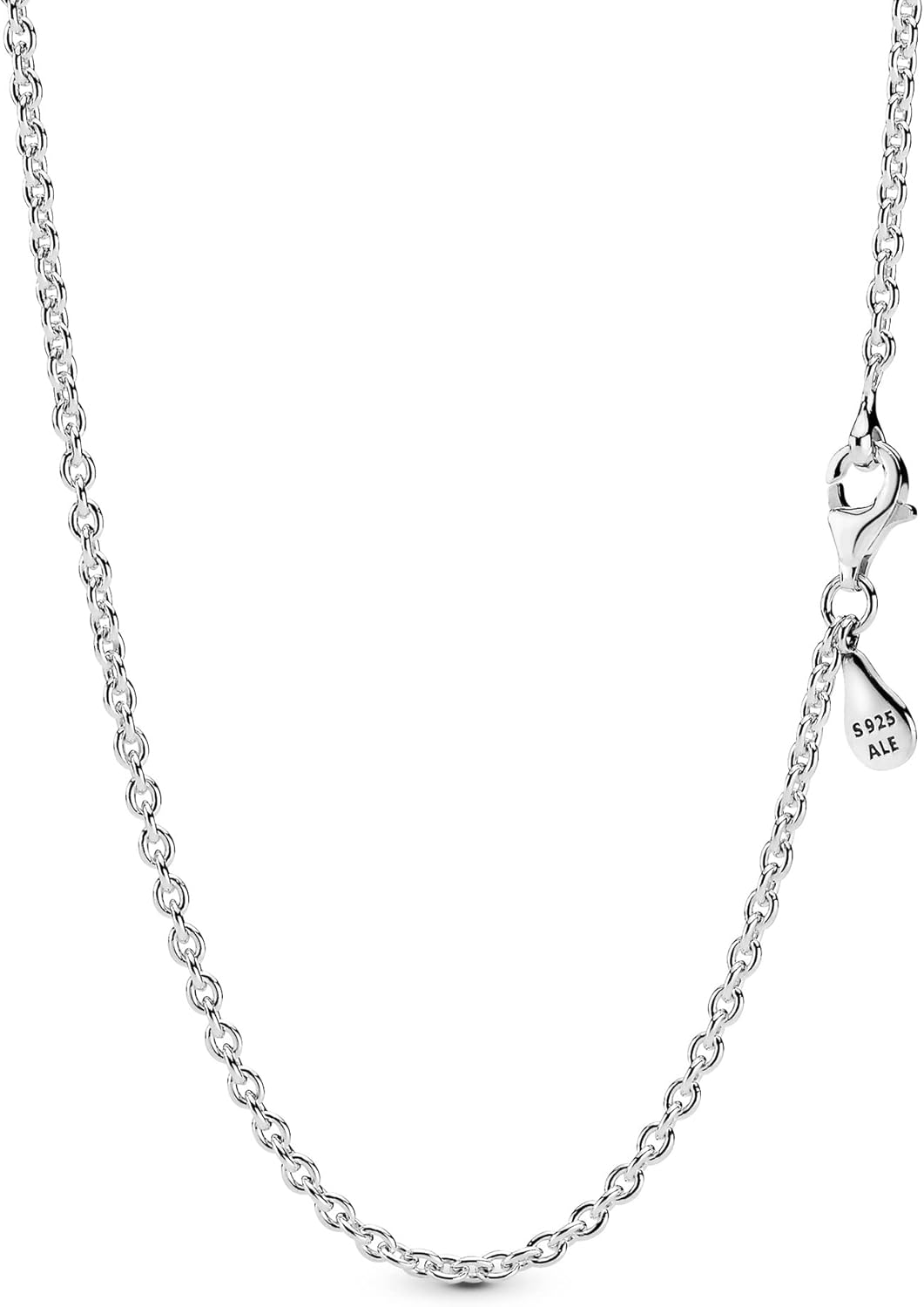 PANDORA Cable Chain Necklace- Classic Chain Necklace with Lobster Clasp - Great Gift for Women - Sterling Silver Adjustable Necklace - 29.5" - Image 7