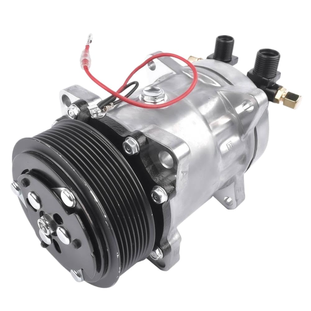 A C Compressor With Clutch Compatible With TM16 TM 16 8 Groove 12 Volt Aluminum Replacement For AP02 103 56120