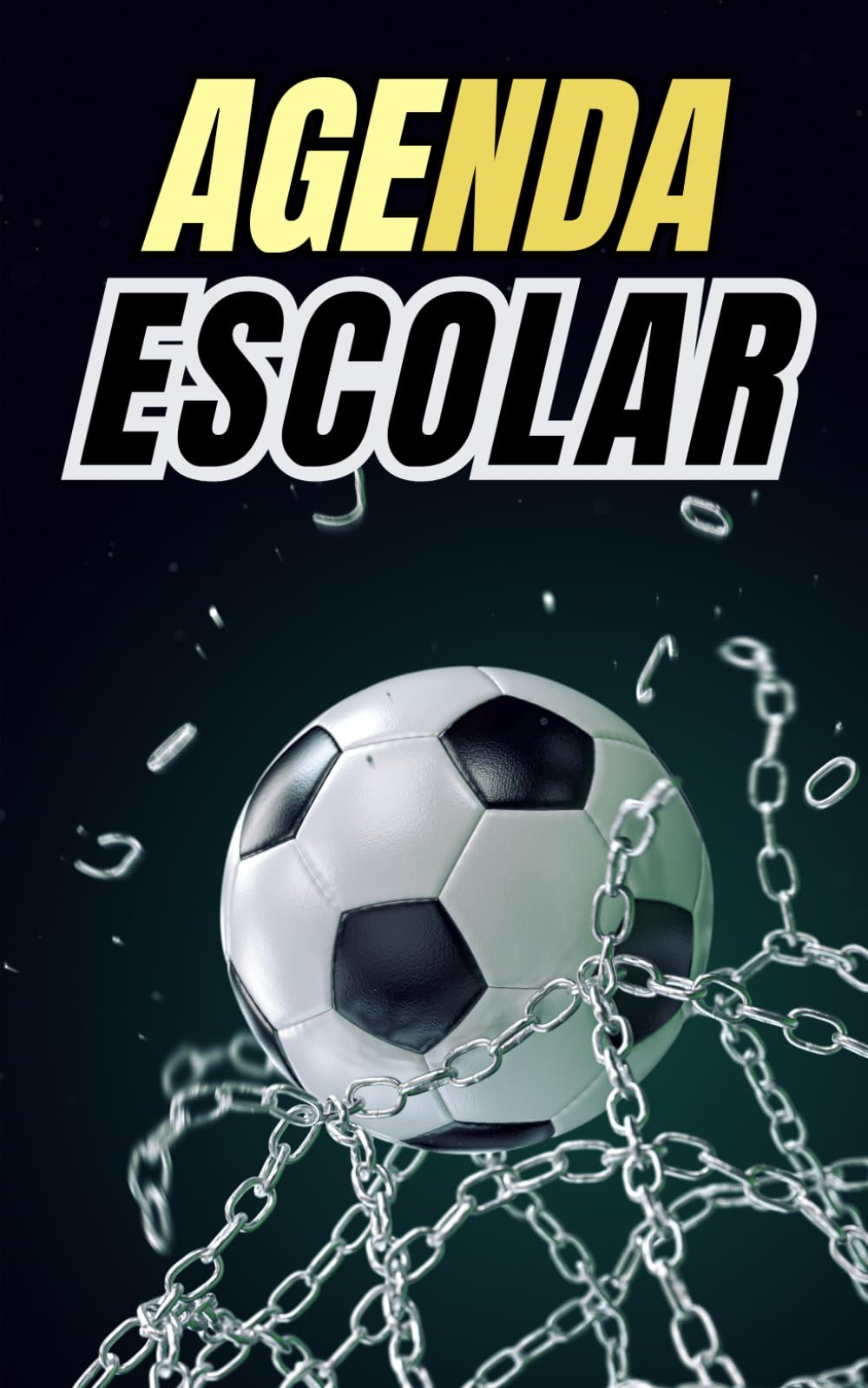 Agenda escolar 2024-2025 Fútbol: Planificador diario 2 dia por pagina | para niñas y niños | material escolar Ideal para Estudiantes de Primario colegio secundaria