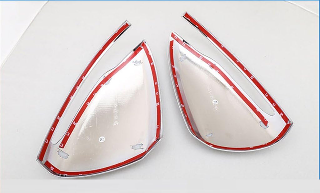New Carbon Fiber Mirror Cover 2PCS for Mercedes Benz C-Class Cabriolet A205 2016 2017 C180 C200 C220 C250 C300 C400 C63 (Sticker Chrome 2PCS)