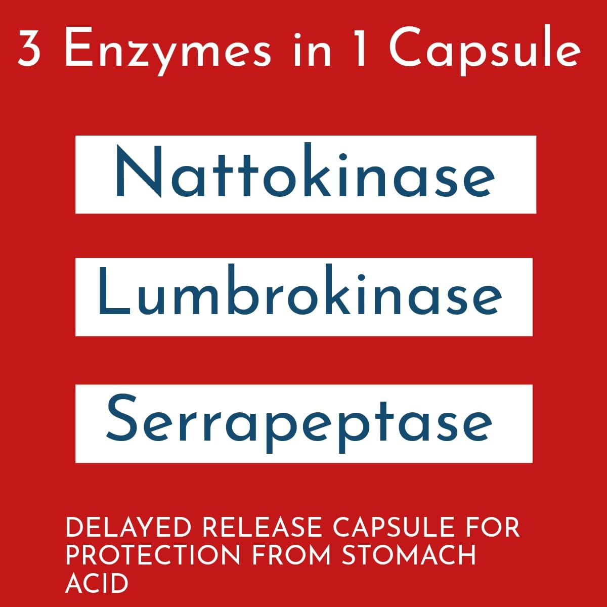 Lumbroke Advanced Lumbrokinase Enzymes 900,000 IU per capsule Maximum Strength Enhanced with 2000 FU Nattokinase & Serrapeptase for Optimum Circularoty & Cardiovascular Support Delayed Release