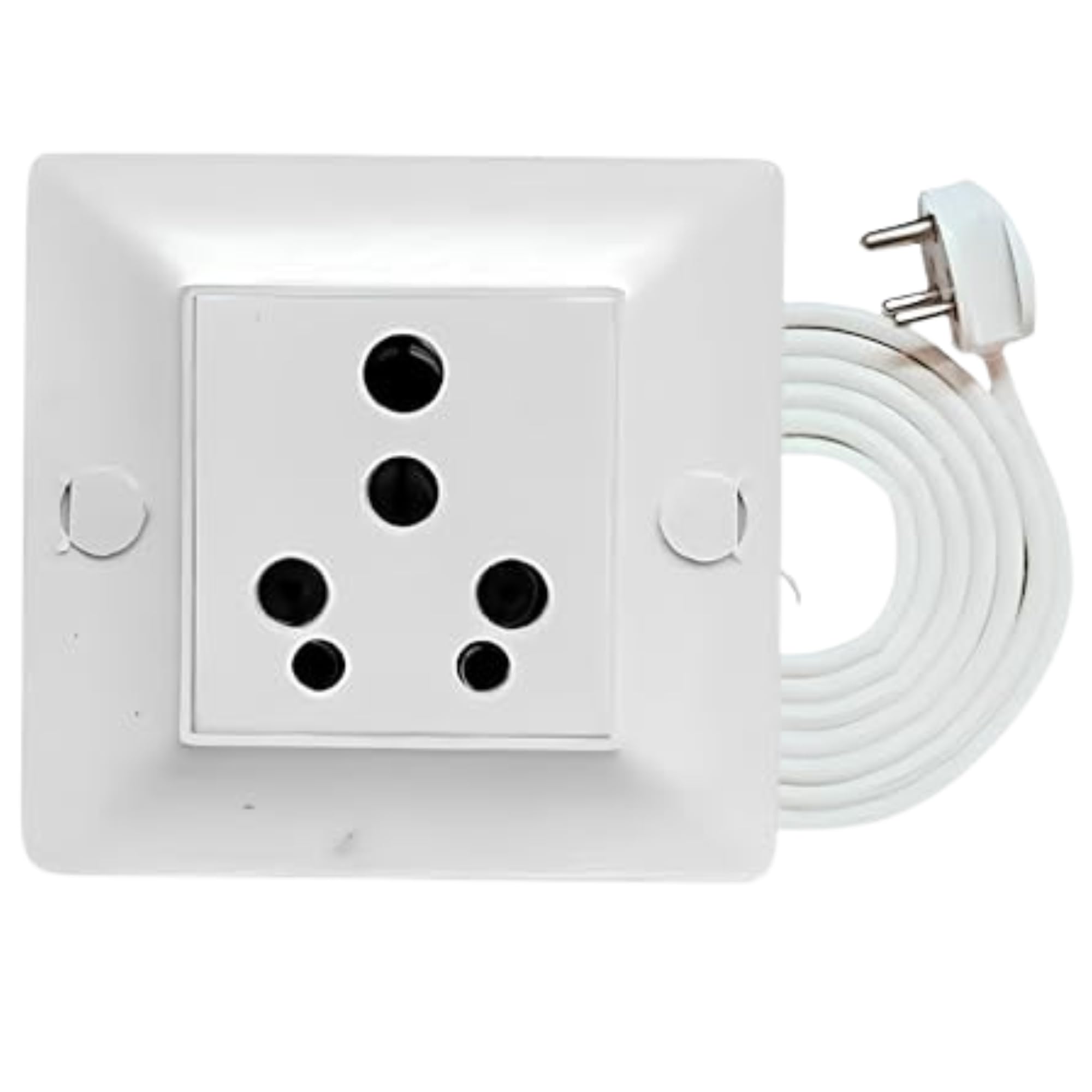ELEGANT CASA 6+16 Amp Electric Extension Board Heavy Duty with Cord 1 Socket for Home for Light and Small Appliances with 16 Amp Plug Top 3 Core 2.5 Mm,20 Meter Copper Wire-1 Set-image-42