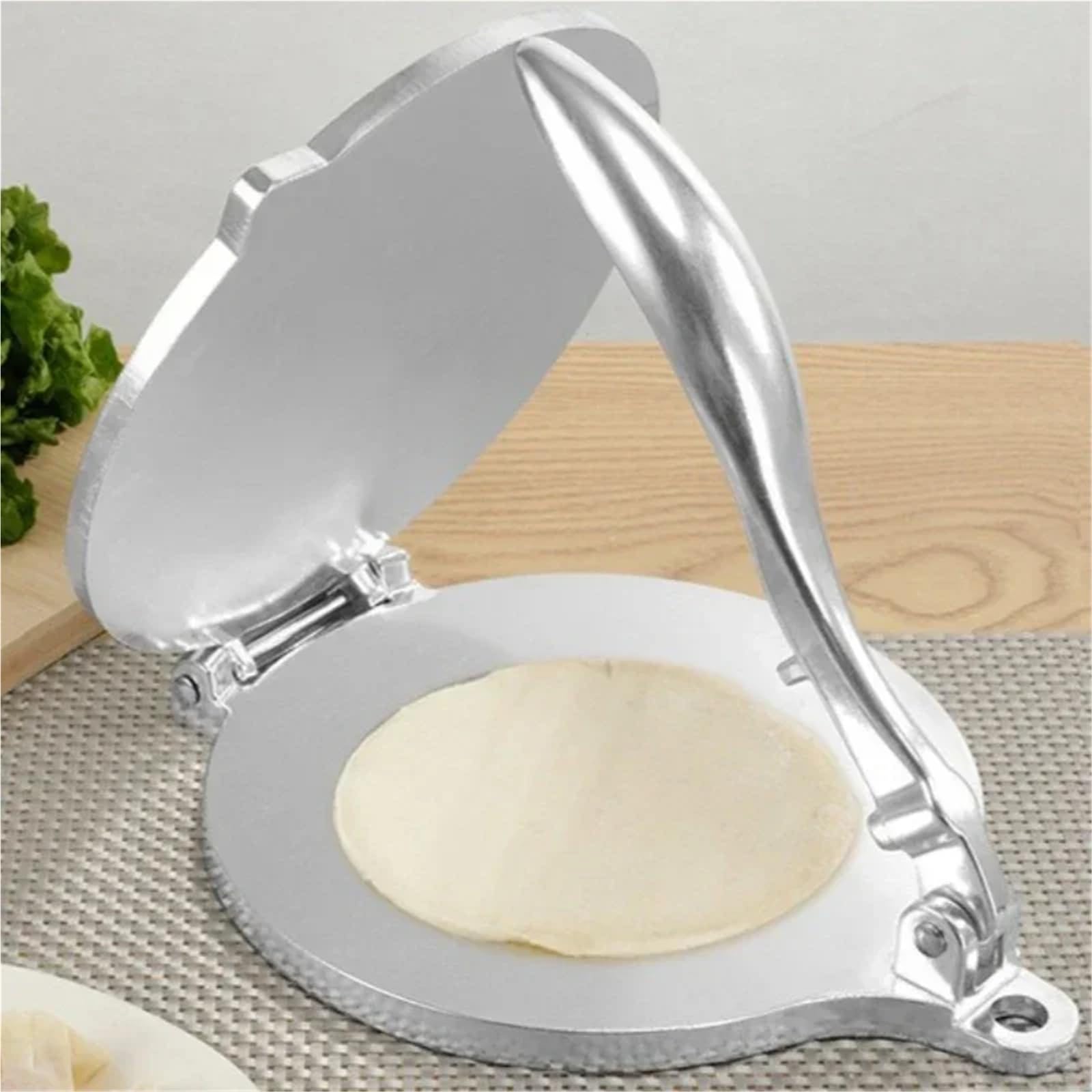 Presse à Tortilla 16/20cm, en alliage d'aluminium, outil manuel de pressage de la pâte for Pizza, tarte, Tortillas, accessoires de cuisine(Black 16CM)
