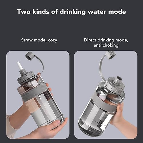 Miniatura 5 de Large Water Bottle, Sports Water Bottle Healthy Transparent 1500ml Leak Proof for Gym for Women