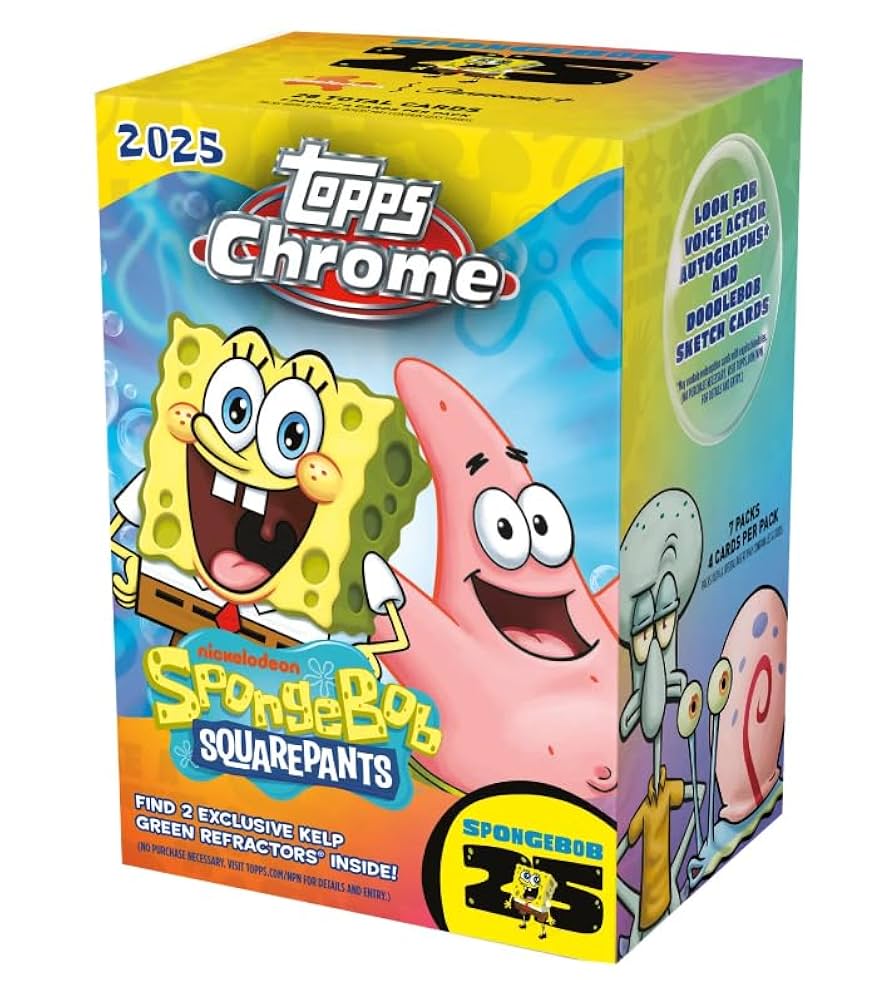 Amazon.com: 2025 Topps Chrome Sponge Bob 25th Anniversary