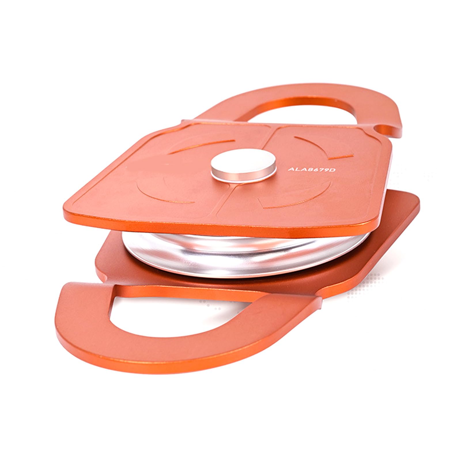 Pulleys Heavy Type Aluminum Alloys with Side Plate 360 Degree Swivels Pulleys for Mountaineering Construction Load Movemen Rusts Resistant Climbing Equipment