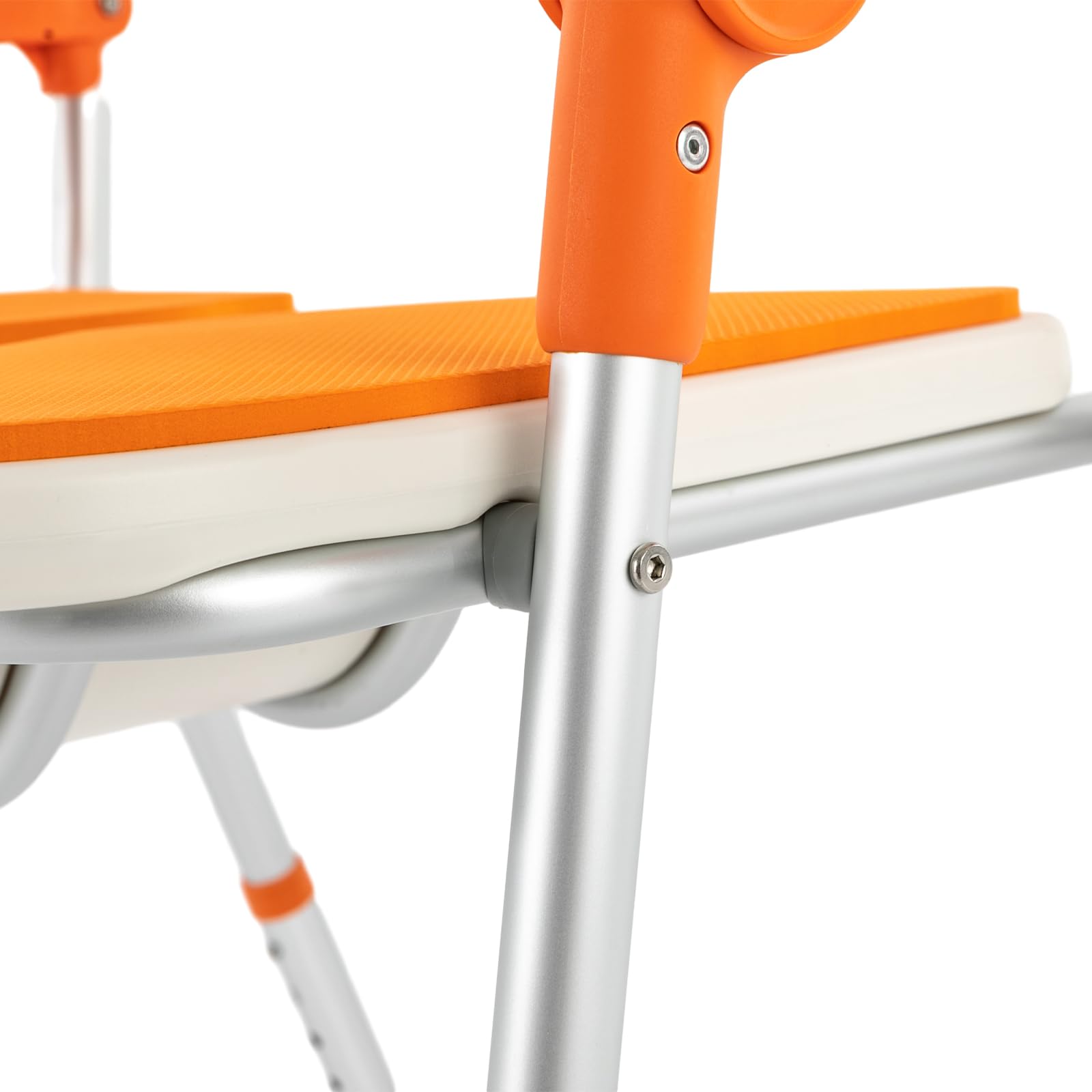 Silla de ducha con reposabrazos, asiento de ducha para personas mayores de hasta 150 kg, altura regulable (39-49 cm), silla de ducha con respaldo y reposabrazos, taburete de ducha para personas