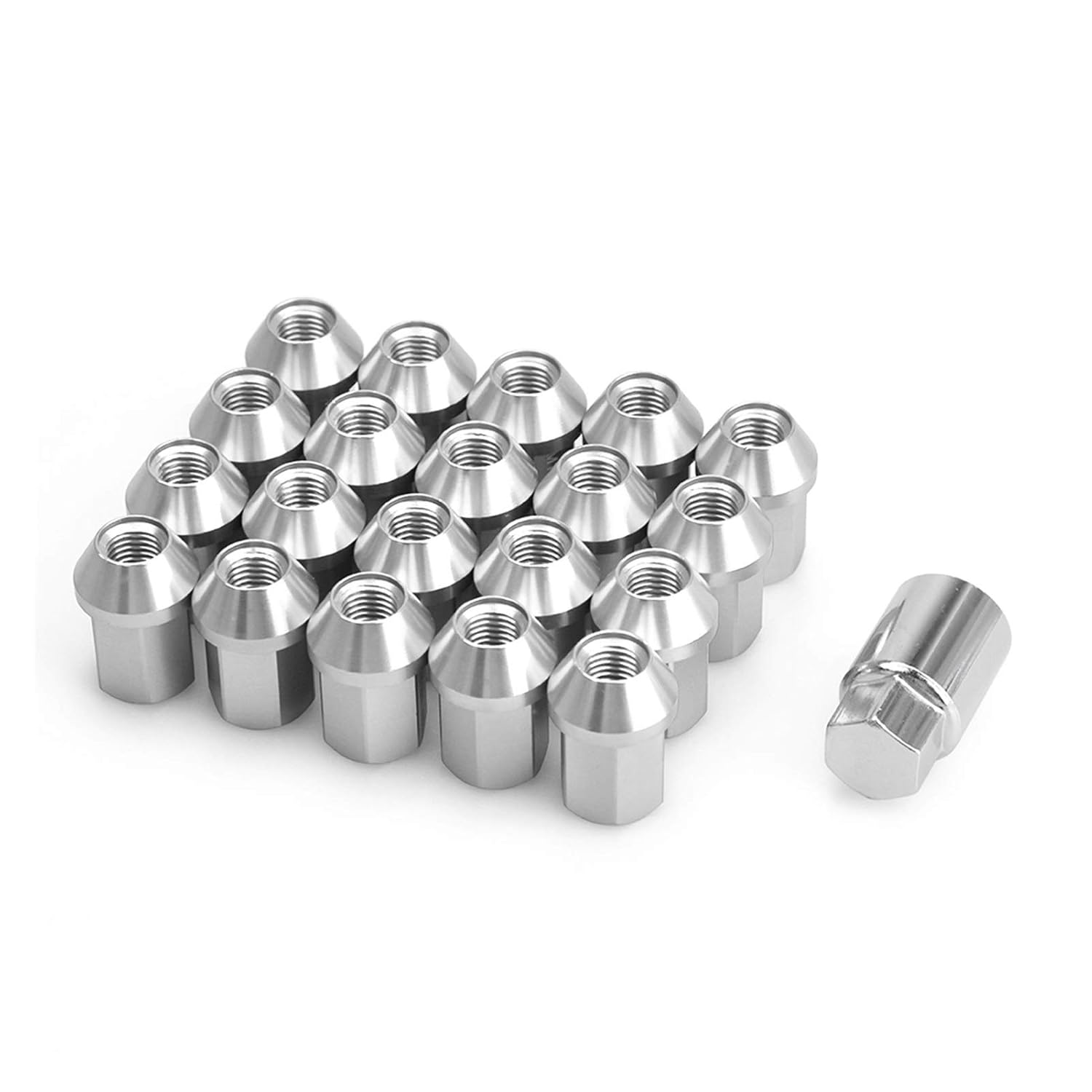 Nuts,Hardware Nuts, Car Anti-Theft 6061 Aluminum Alloy Wheel Lock Nuts Length Aftermarket Lug Nuts(Red 1,M12x1.5)