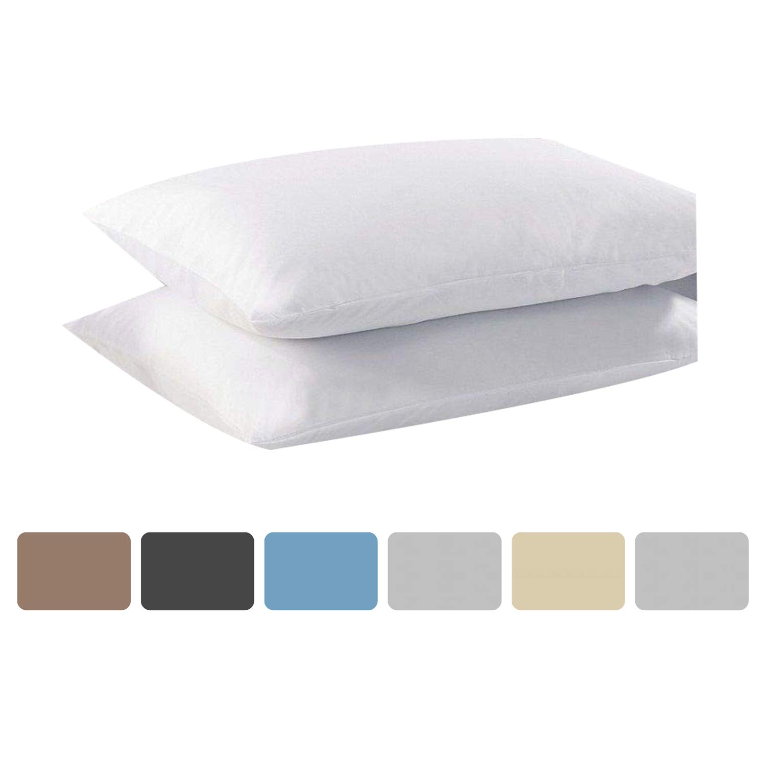 KOHSAR White Small Double Fitted Sheet Small Double 4FT Fitted Sheets - Easy Care Small Double Bed Sheets Fitted Sheet Small Double - Poly Cotton 3/4 Bed Sheets Fitted Small Double Sheets Fitted