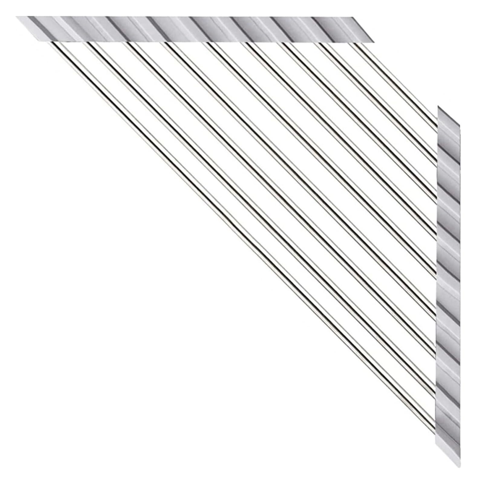 Scolapiatti Triangolo Scolapiatti Scolapiatti Lavello da Cucina Scarico Rack di stoccaggio Pieghevole Arrotolabile Spugna Straccio Mensola Porta Rubinetto Organizzatore da Cucina(Grey)