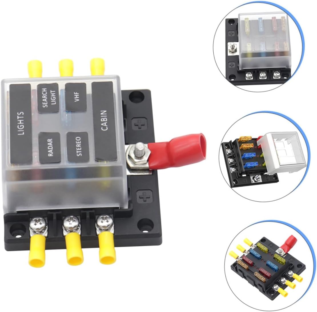 Way Fuse Box Automotive Rv Replacement Fuse Block Battery Terminal Holders