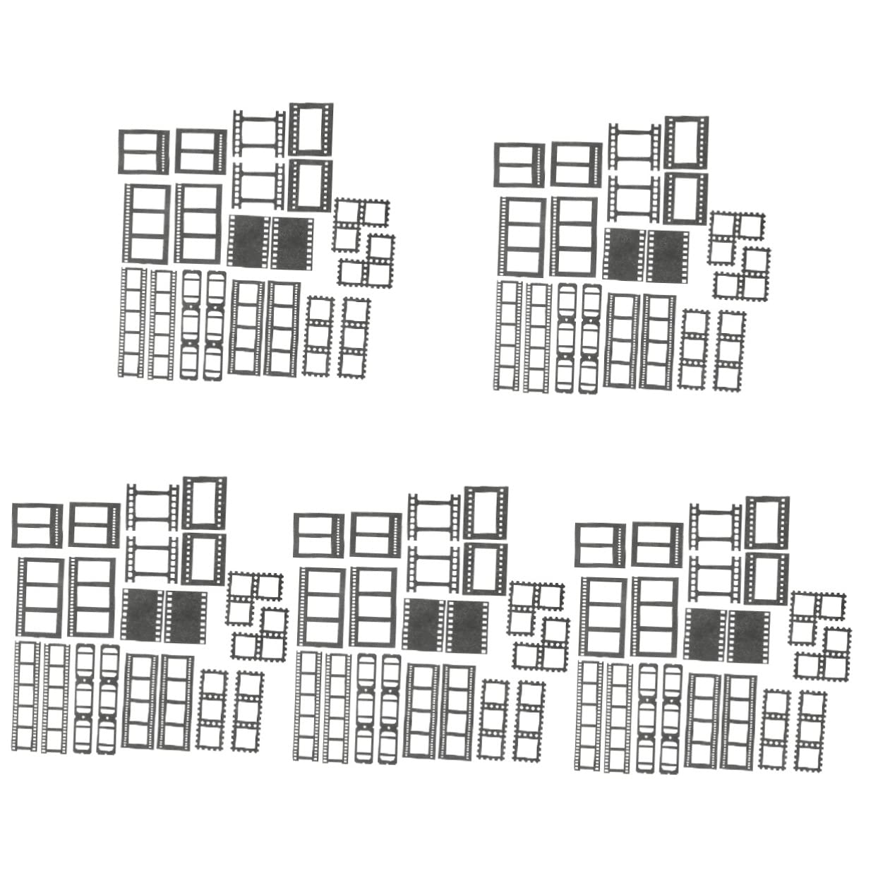 Uonlytech 5 Series Papel De Material Hueco En Papel Texturizado Para Álbumes De Recortes Suministros Para Álbumes De Recortes Papel Decoupage Diario 40 Piezas X 5
