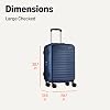 Amazon Basics Maleta Facturada Grande de Lado Duro 30" con Ruedas Multidireccionales, Expandible hasta 15% más espacio, Azul Marino 6