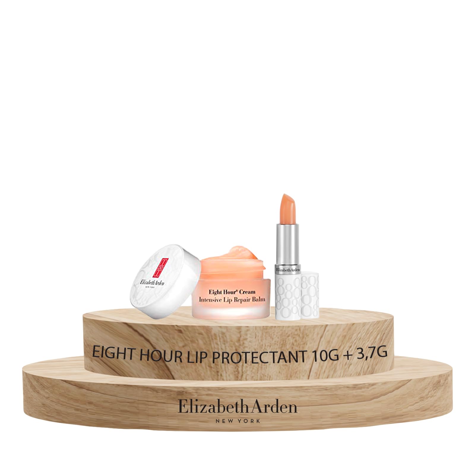 Elizabeth Arden Stick Protettivo Labbra, Neutro - 3.7 g & Eight Hour Lip Repair Balm Balsamo Labbra - 10 gr (11.6 ml)
