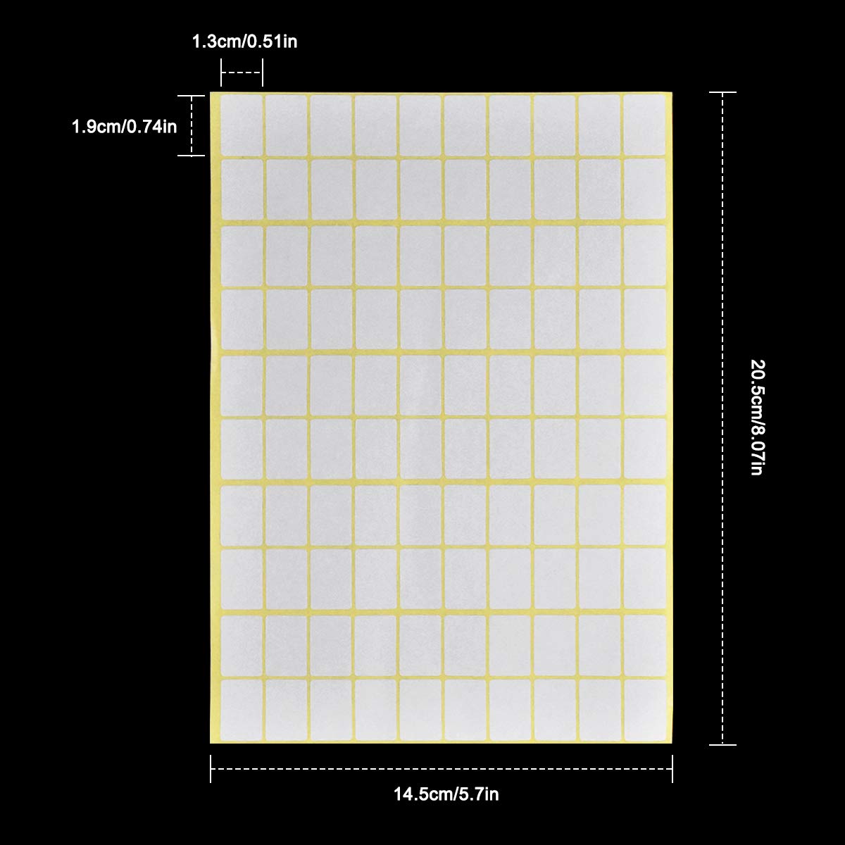 600 Etichette Adesive Bianche 19x38mm - 15 Fogli Per Prezzi, Codici, Organizzazione Casa E Ufficio - Foto 2