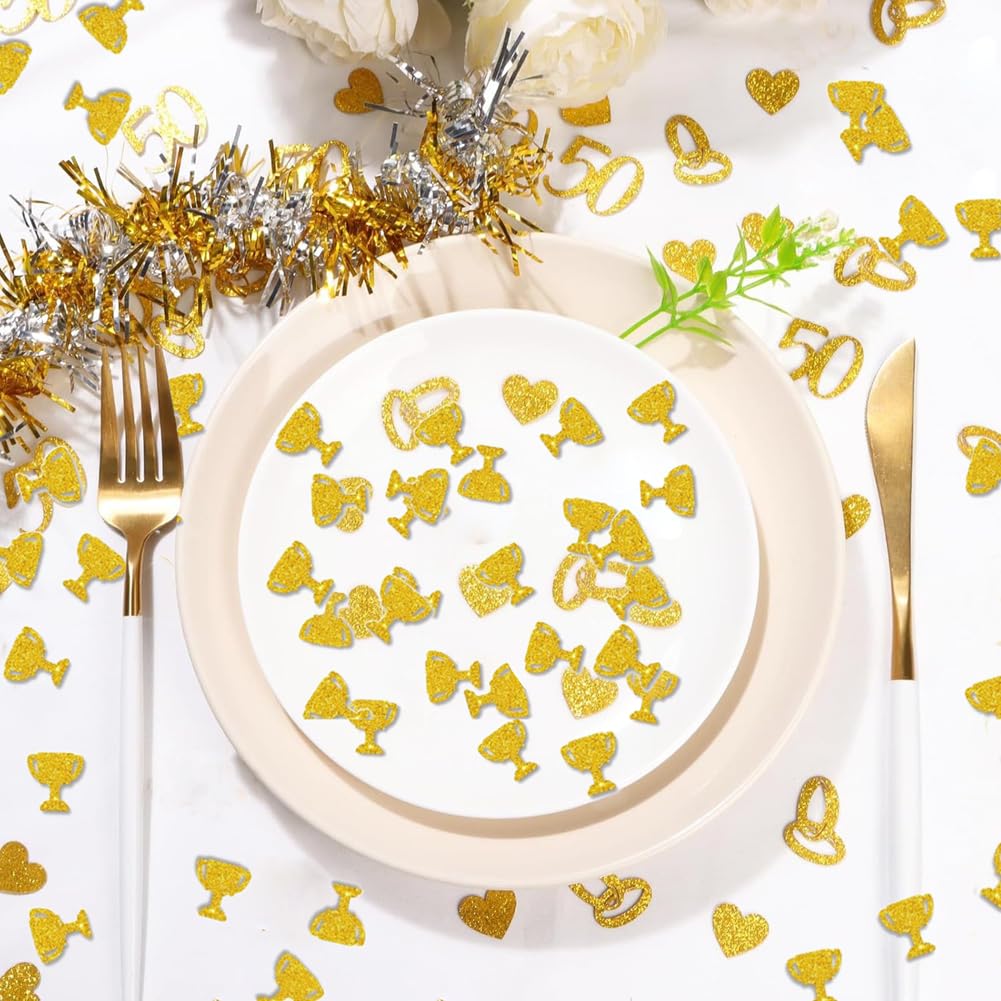 Glitzer Konfetti im Trophäe Form Bunte Papier Streudeko Trophäen Konfettikanone Streu Deko Tischdeko für Champions Feier Geburtstag Party Jubiläum Festbankett Gold 1000pcs