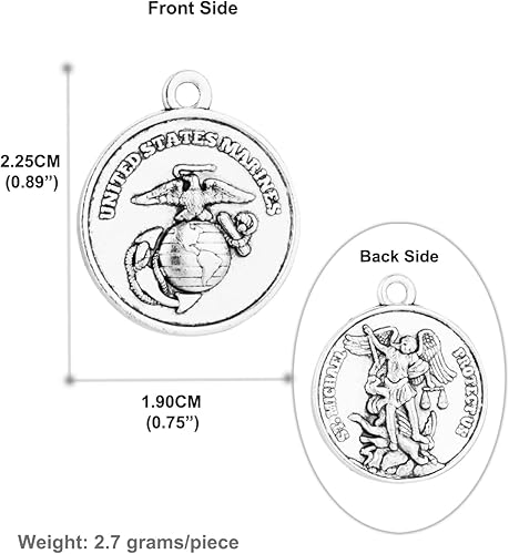 Miniatura 7 de COTTVOTT San CristóbalSan JoséSan Miguel ArcángelSan BenitoNuestra Señora Gracia Medalla Milagrosa Colgante para collar de rosario, suministros de