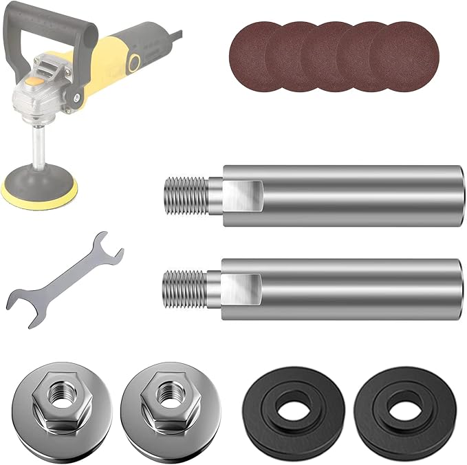 Angle Grinder Extension Connecting Rod, M10 Thread Hole 80mm Stainless