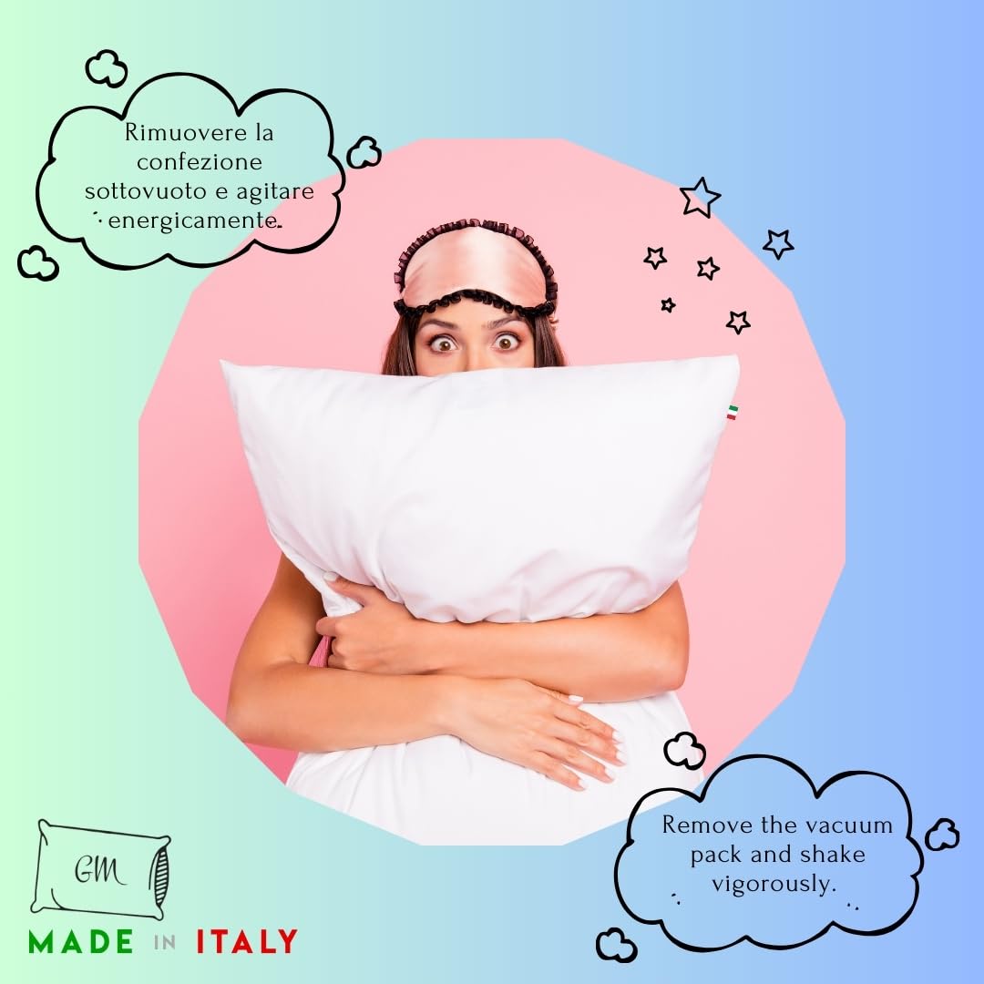 2 Cuscini Eco Soft 50x80 Cm - Anallergici, Traspiranti, Lavabili, Made In Italy, Per Letto E Divano - Foto 11