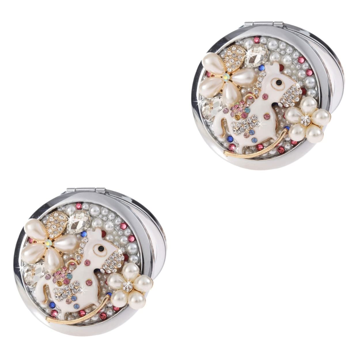 Miroirs portables pour femmes MAGICLULU mini miroir maquilleuse vanity