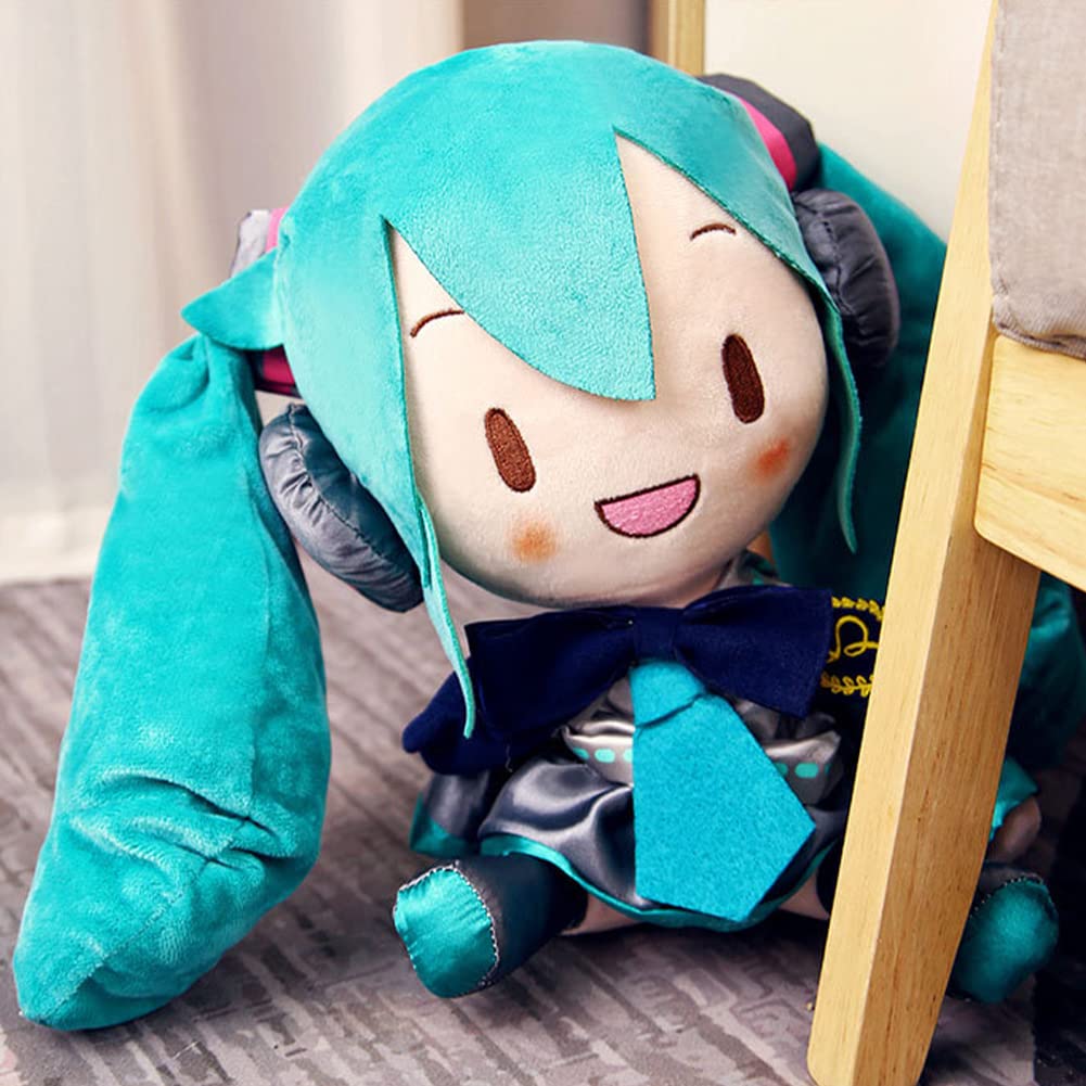 Zhongkaihua Miku Plüsch-Anime-Anhänger, weich, gefüllt, 32 cm, 4 Stück | Mit Baumwolle gefüllt, Manga-Merch-Geschenke, Sammlerstücke, Ornament, Heimdekoration