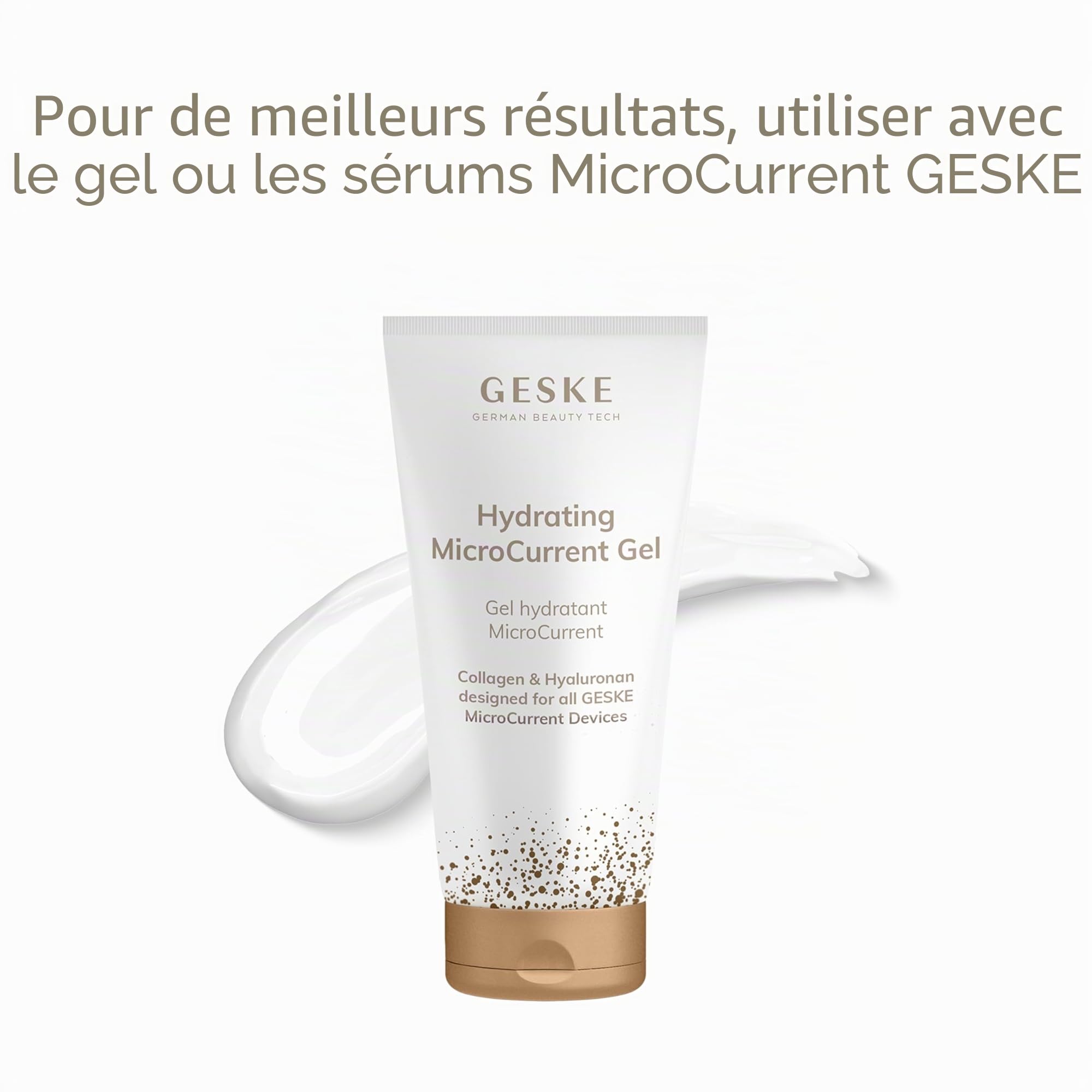 GESKE | SmartAppGuided™ MicroCurrent Face Lifter | 6 in 1 | Lifting facial | Outils de soins de la peau | Lifting visage | Appareil anti-âge | Micro-courant contre les rides