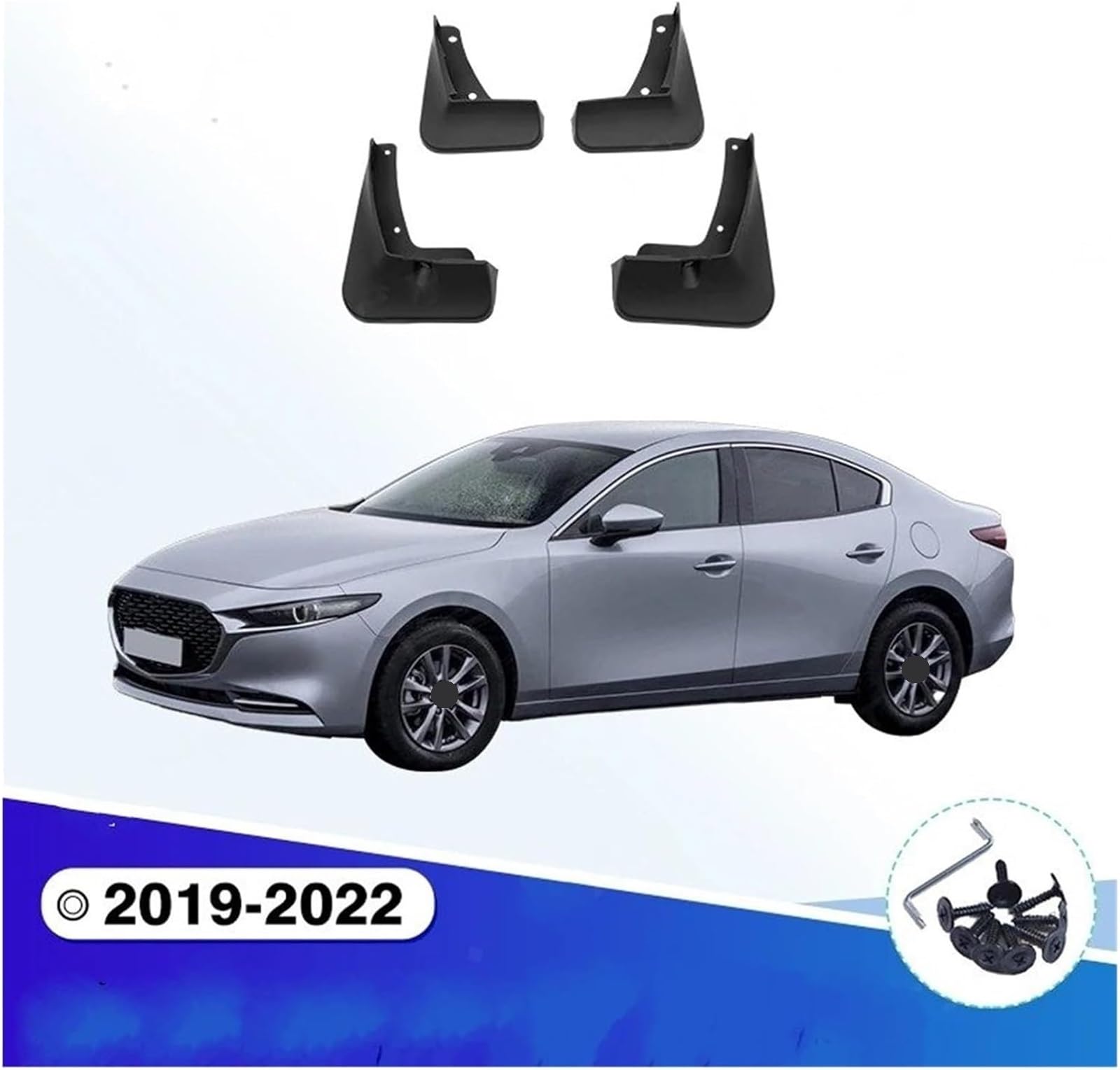 Auto-Kotflügel Für Mazda für Axela für Limousine Auto-Schmutzfänger Schmutzfänger Spritzschutz Kotflügel Klappe Fender