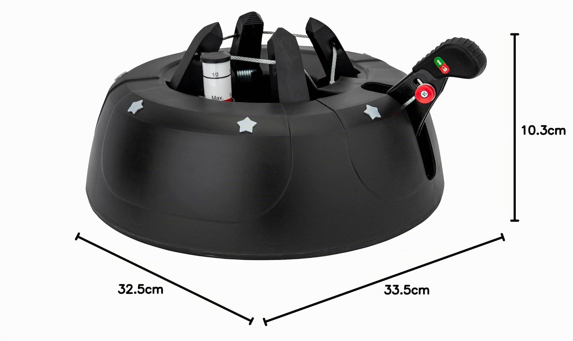 Star-Max Support de Sapin de Noël Start 1 Anthracite