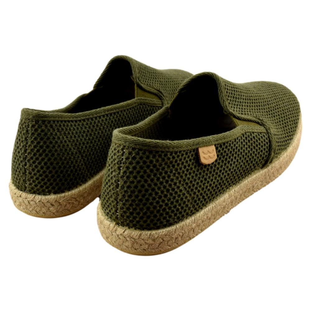 Mediterranea - Zapatillas de Esparto de Rejilla con elásticos Laterales 045368 Lona