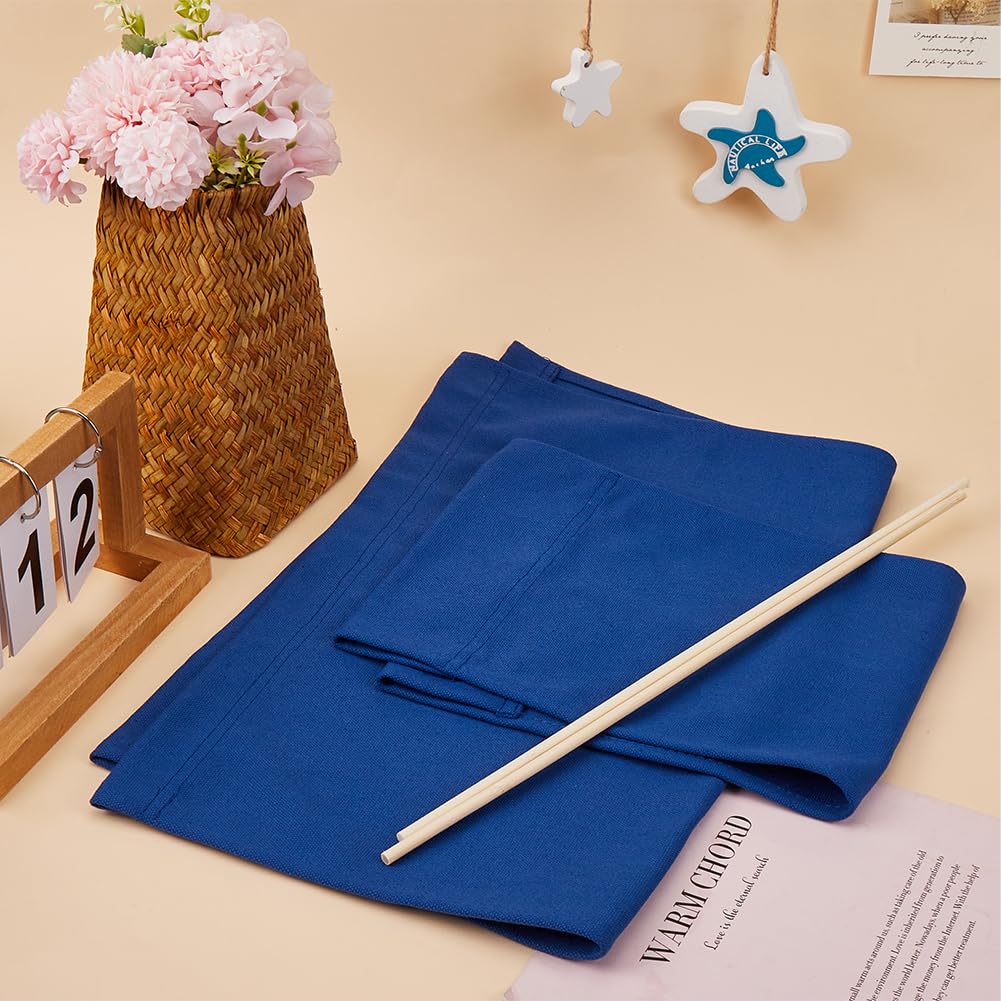 GORGECRAFT 1 Set Coprisedili di Ricambio per Sedia Da Regista Blu Marino Sedia Da Regista Fodera In Tela Kit Sedile e Schienale con Bastone di Legno per Casual Trucco Casa Giardino All'Aperto