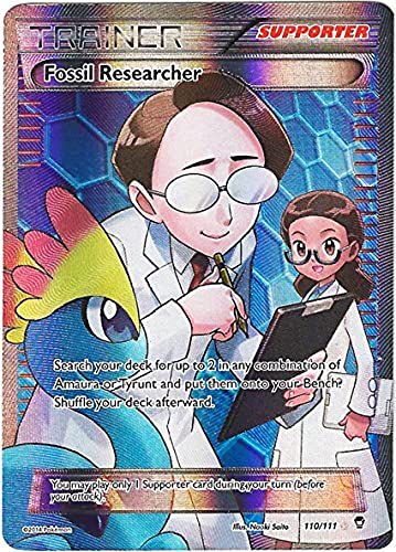 Fossil Researcher 110/111 Ultra Rare Pokemon Karte (XY Furious Fists) + TitanCards® Toploader