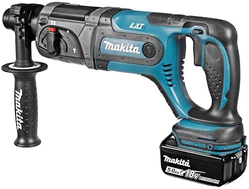 Makita DHR241RTJ Perforateur burineur SDS plus à batteries 18V Li Ion 2x batterie 5.0Ah dans MAKPAC 2.0J - vue 5