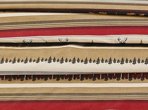 Chezmoi Collection 3-Piece Rustic Lodge Forest Wildlife Moose Deer Microfiber Printed Bed Sheet Set, Twin Size #TOP3