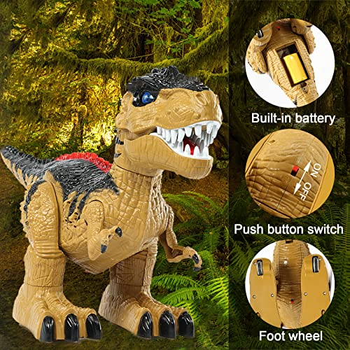 Dibyagl T-Rex Remote Control Dinosaur Toy - Jurassic 2.4G Trex Robot For Kids Ages 3-5+ #TOP2