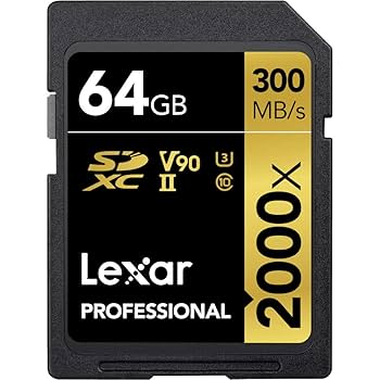 Amazon | LEXAR MEDIA Professional 2000x 64GB SDXC UHS-II SD