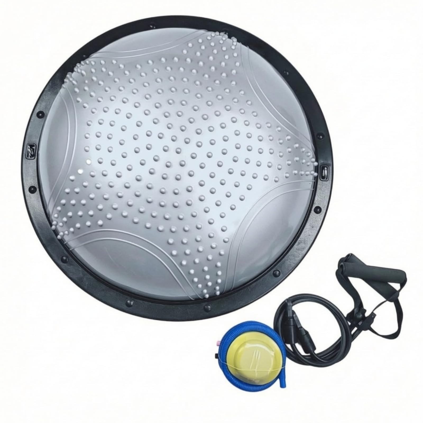 Ball Halbkugel Trainingsgerät Gleichgewichtshalbkugel Koordinationskugel Stabilitätskissen mit Strukturiierter Massageoberfläche aus PVC für