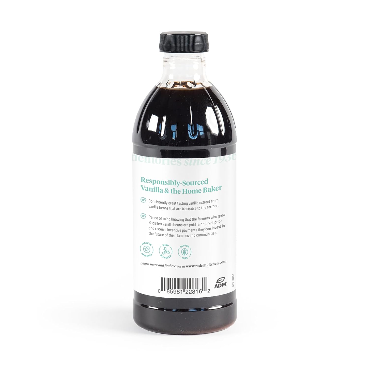 Rodelle Pure Madagascar Bourbon Vanilla Extract Gluten Free Made in USA, 16 Ounce