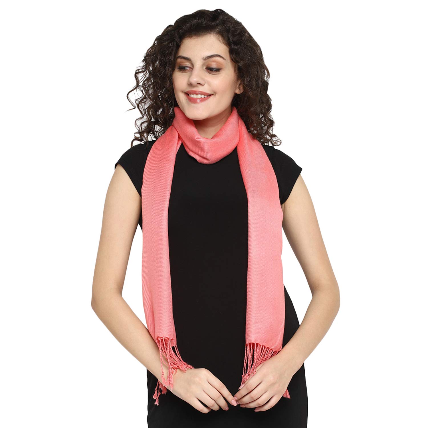 aditi wasan Women's Stole, Viscose Material with Twill Weaving Pattern-picture-8