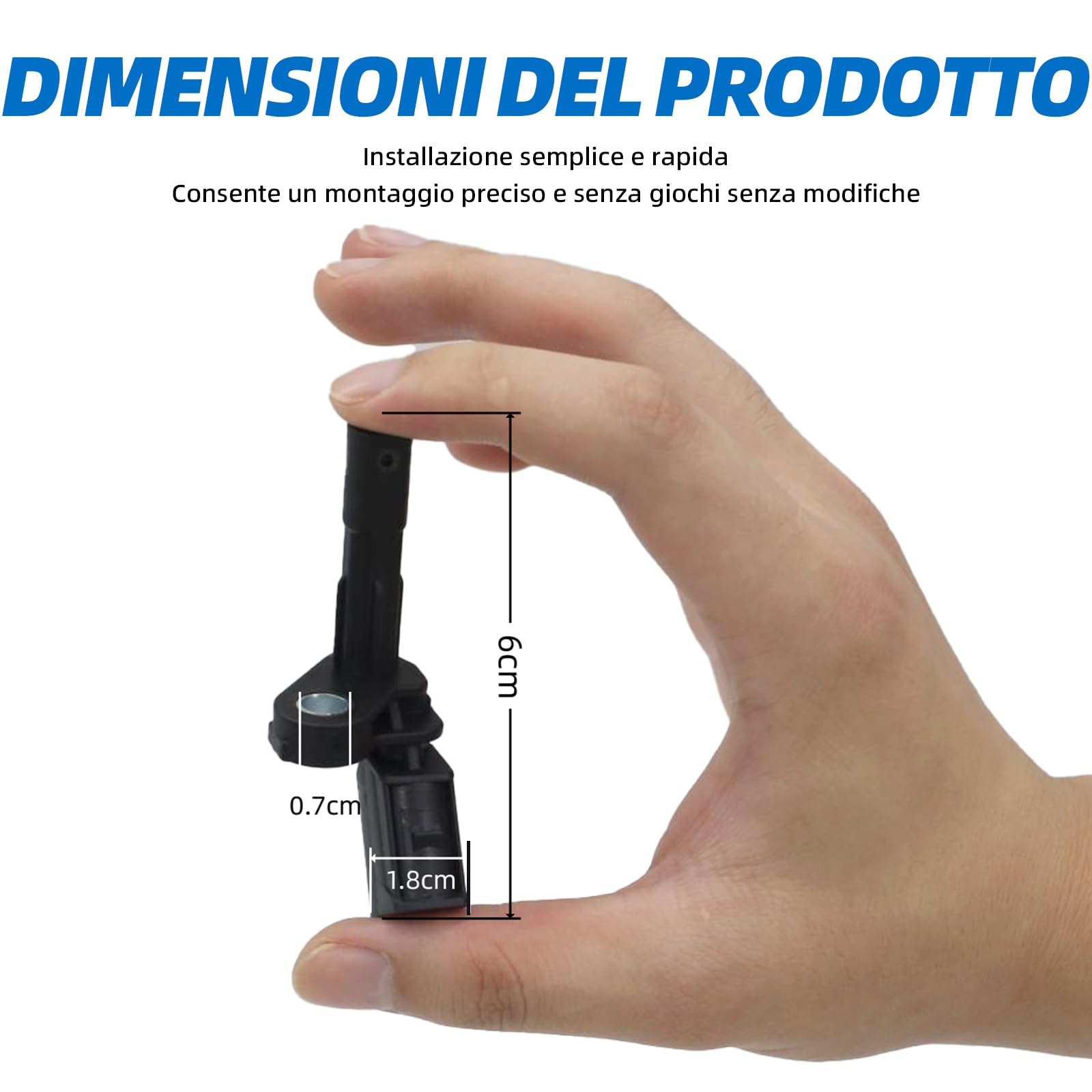 Sensore di velocità ABS anteriore posteriore sinistro destro compatibile con VW Golf V VI Audi A3 8P Skoda Octavia 1Z VW Passat B7