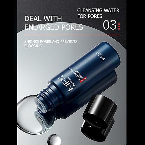 Miniatura 4 de VENZEN Juego de 3 piezas de máscara de nariz de esencia de eliminación de puntos negros frescos para hombre