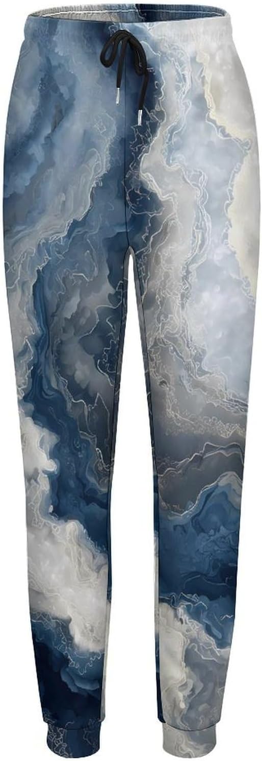 Tie-Dye Marble Rock Formations Women's Athletic Pants Hiking Running Joggers