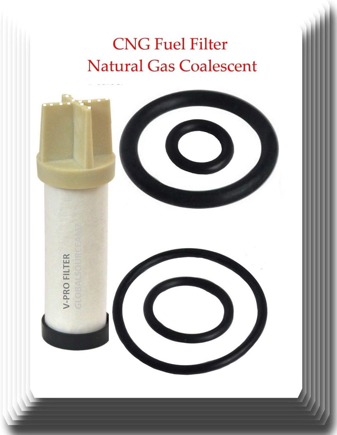 CLS112-6v + 16905-RNE-A00 3 Pcs CNG Fuel Filter Natural Gas Element Set Fits Civic GX 4 Door low and high pressure