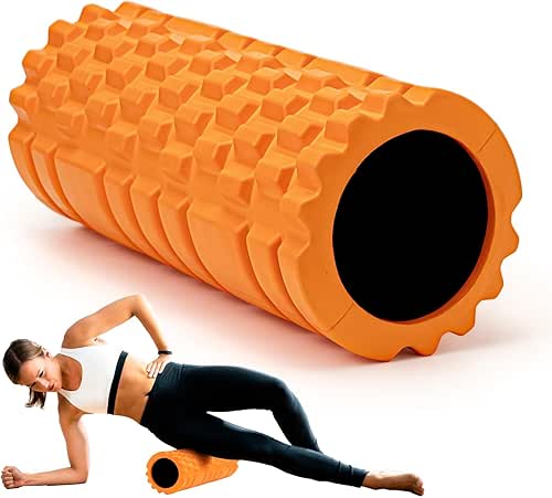 Krightlink Foam Roller High Density 13" Patented Exercise Roller for