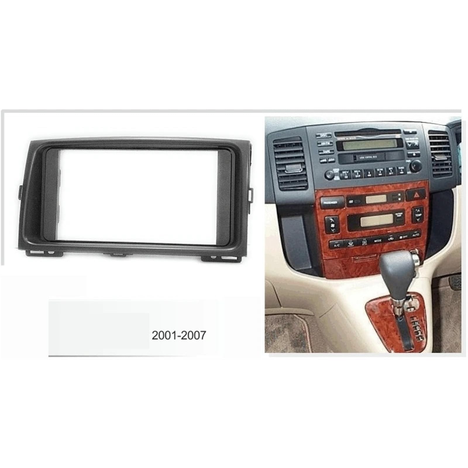Cadre D'installation Autoradio Pour Toyota Corolla Spacio/Verso 2001-2007 - 178x102 Mm - 4