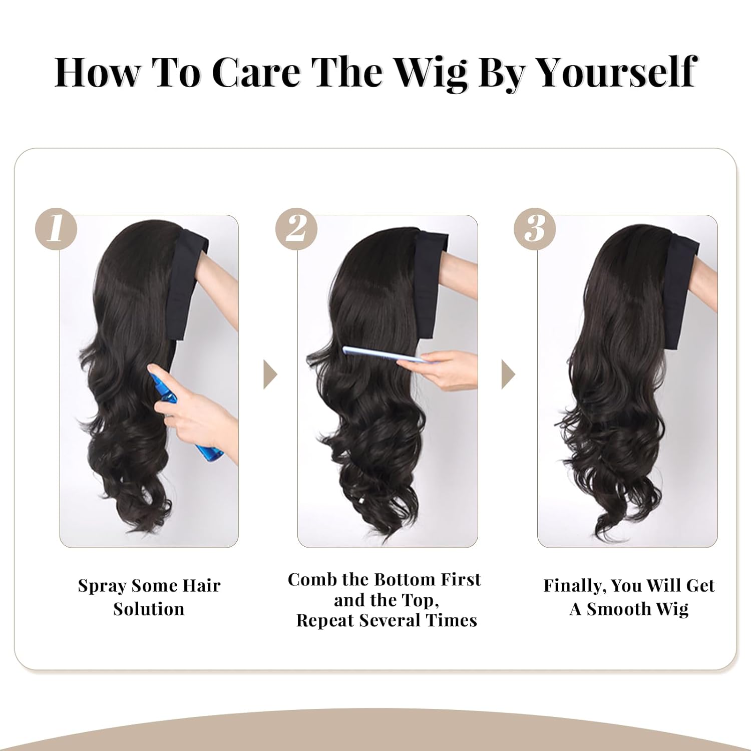 Headband Wig-Long Wave & Body Wave Half Wig, Synthetic Half Wig – Wear and Go Headband Wigs for Black Women, No Glue Hassle, Natural Texture, Perfect for Daily Glam & Parties,Black,#2,22in