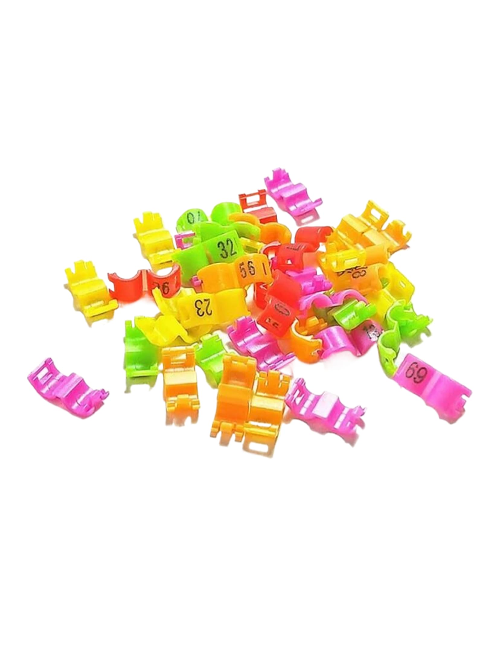 100 Stück Vogelfußringe – Innendurchmesser 2,7/3/4/4,5/5 Mm – Rote Kunststoffbeine Für Tauben, Papageien, Hühner & Kleinvögel